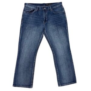 T.K. Axel MFG Men’s Slim Boot Jeans 38x30 Medium Wash Stretch Denim